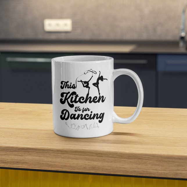 Caneca De Café Esta cozinha é para dançar (Dancing kitchen coffee mug, Joyful morning coffee cup, Whimsical kitchenware gift, Coffee lover's da)