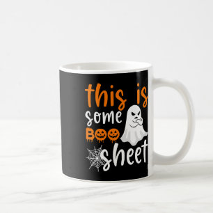 Caneca De Café Esta É A Folha De Boo Ghost Retro Halloween Costum