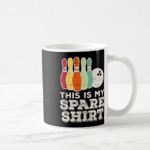 Caneca De Café Esta É A Minha Boliche, Camisa De Camisa Retro Bow