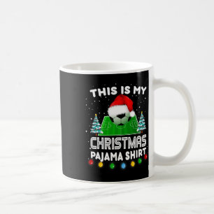Caneca De Café Esta é Minha Camisa de Natal de Pijama Futebol Pap
