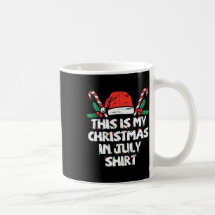 Caneca De Café Esta É Minha Camisa De Natal Em Julho Pijama De Na