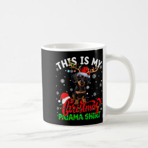 Caneca De Café Esta É Minha Camisa De Natal Feia De Cachorro Dach