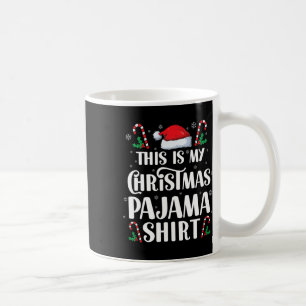 Caneca De Café Esta É Minha Camisa de Pijama de Natal, Camisas de