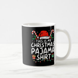 Caneca De Café Esta é Minha Camisa de Pijama de Natal Divertida P