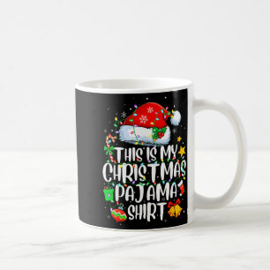 Caneca De Café Esta é Minha Camisa de Pijama de Natal Divertida P