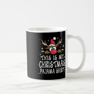 Caneca De Café Esta é Minha Camisa de Pijama de Natal, Divertido