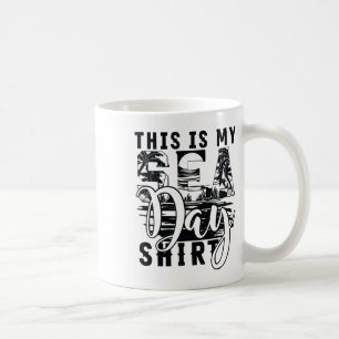 Caneca De Café Esta É Minha Camiseta Do Dia Do Mar Camiseta Diver