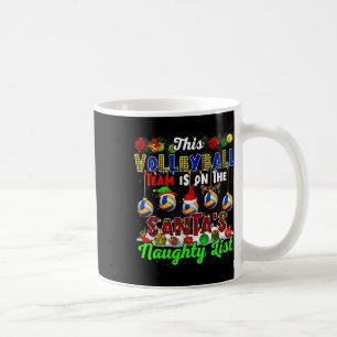 Caneca De Café Esta Equipe De Voleibol Está Na Lista De Papais no
