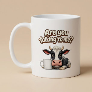 Caneca De Café Está Falando Comigo? Vaca Engraçada