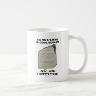 Caneca De Café Está Falando Em Uma Língua Morta Ou Eu Preciso