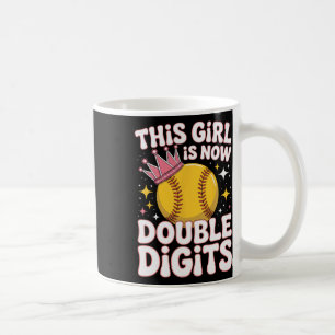 Caneca De Café Esta garota agora tem 10 dígitos duplos Juventude