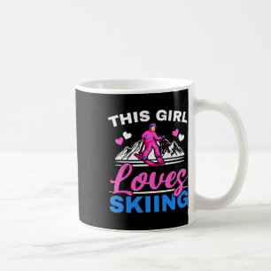 Caneca De Café Esta Garota Ama Esqui Esquiador Esqui Esporte de I