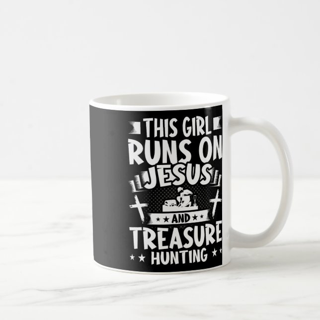 Caneca De Café Esta Garota Executa Caça A Jesus E Tesouros (Direita)