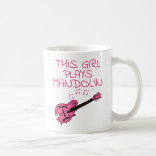 Caneca De Café Esta Garota Joga Mandolin, Mulher Mandolinista