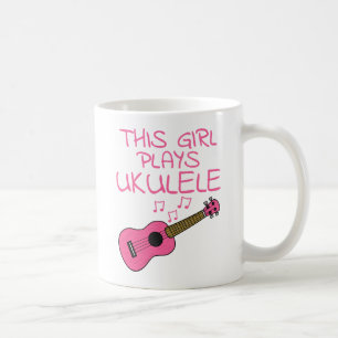 Caneca De Café Esta Garota Joga Ukulele, Uma Música Ukulelista Fe