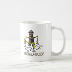 Caneca De Café Está indo ser uma cena do crime