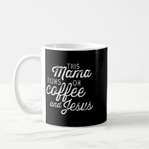 Caneca De Café Esta Mãe Funciona Com Café E Jesus - Fofo