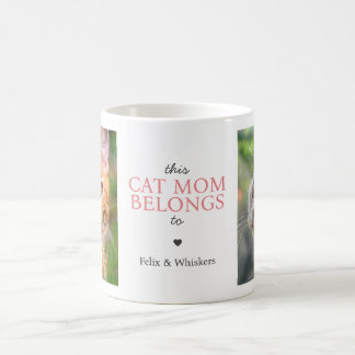 Caneca De Café Esta Mãe Gato Pertence A Citar Fotografias Persona