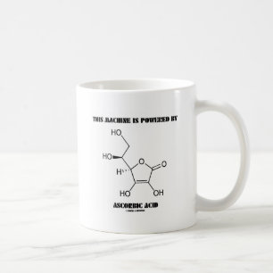 Caneca De Café Esta máquina é psta pelo ácido ascórbico (Vit.