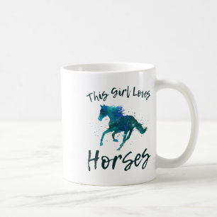 Caneca De Café Esta Menina Adora Cavalos Cavalos Cavaleiros Eques