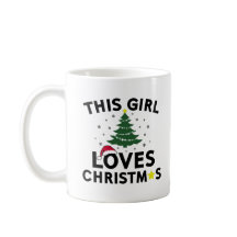 Esta menina ama o Natal