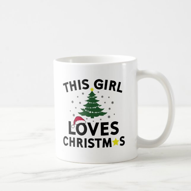 Caneca De Café Esta menina ama o Natal (Direita)
