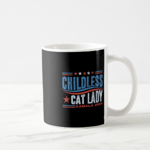 Caneca De Café Esta Mulher De Gato Sem Crianças Está Votando A El