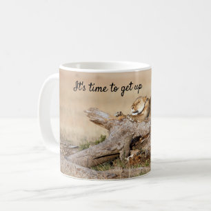 Caneca De Café Está na hora de levantar a foto do Leão com o te
