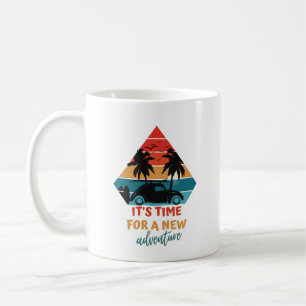 Caneca De Café Está na hora de uma nova aventura - Surf Vintage S