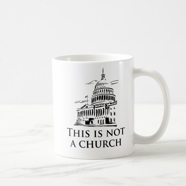 Caneca De Café esta não é uma igreja (Direita)
