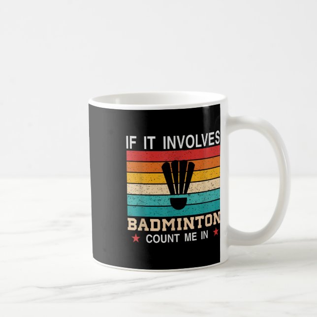 Caneca De Café Está No Meu Dna Badminton Shuttle Racket Badminton (Direita)