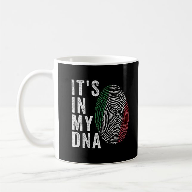 Caneca De Café Está no meu DNA - Bandeira da Itália (Esquerda)