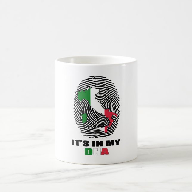 Caneca De Café Está no meu DNA Itália Patriótica Orgulhosa (Centro)