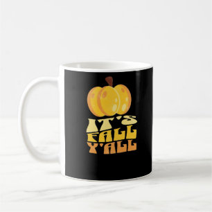 Caneca De Café Está no outono Vocês todos Pumpkin Retro Clássico