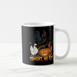 Caneca De Café Esta Noite Voamos Com A Bruxa Engraçada De Aves