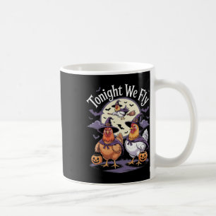 Caneca De Café Esta Noite Voamos No Halloween Galinhas Engraçadas