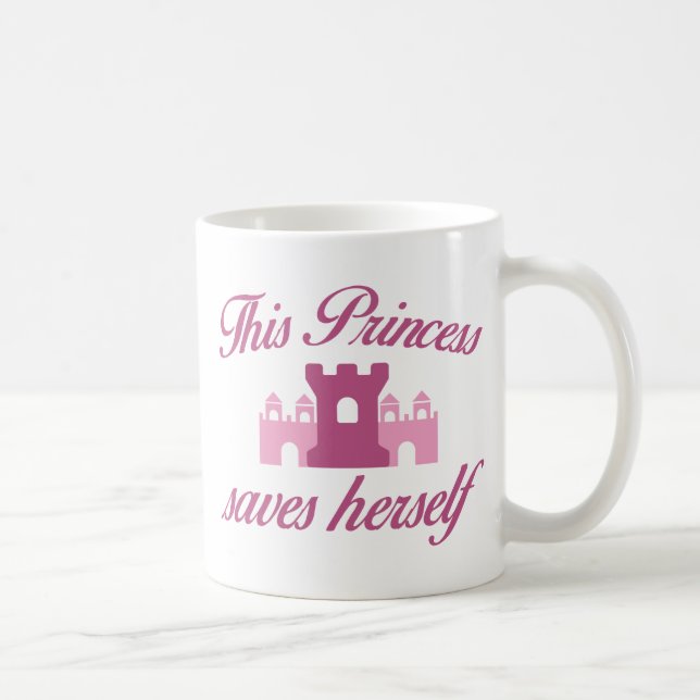 Caneca De Café Esta Princesa Se Salva (Direita)