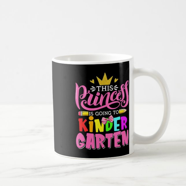 Caneca De Café Esta Princesa Vai Ao Jardim De Infância De Volta A (Direita)