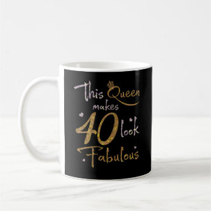 Caneca De Café Esta Rainha Faz 40 Parecidos aniversário de 40 an
