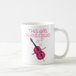 Caneca De Café Esta Rapariga Joga Cellista, Uma Música Cellista F
