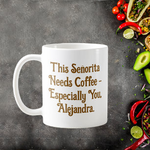 Caneca De Café Esta Senhorita Precisa De Café Personalizado