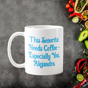 Caneca De Café Esta Senhorita Precisa De Café Personalizado