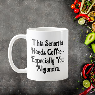 Caneca De Café Esta Senhorita Precisa De Café Personalizado