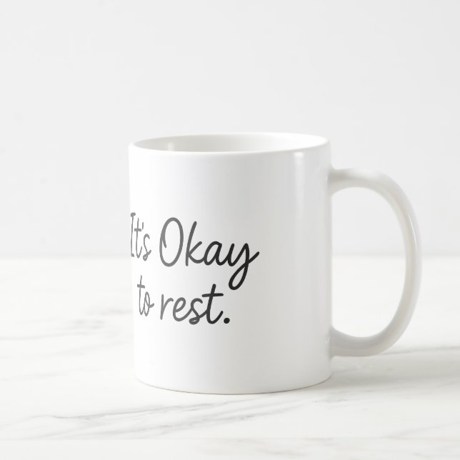 Caneca De Café Está tudo bem descansar - Café Break Mug (Direita)