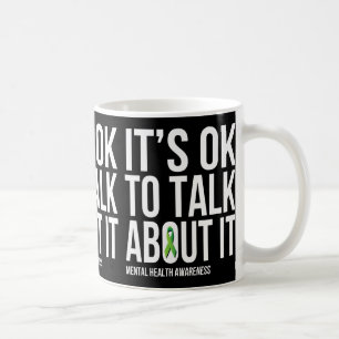 Caneca De Café Está Tudo Bem Falar Sobre Isso Sensibilização Para