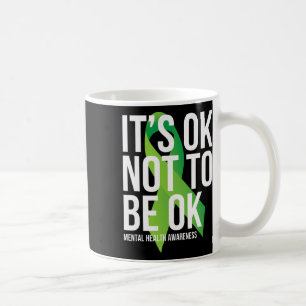 Caneca De Café Está tudo bem não estar bem saúde mental atenção R