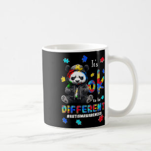 Caneca De Café Está tudo bem ser diferente no Panda do Autismo