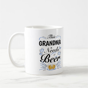Caneca De Café Esta vovó precisa de uma cerveja