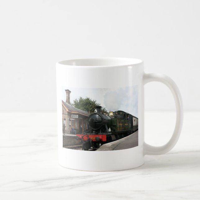 Caneca De Café Estação de Williton, estrada de ferro ocidental de (Direita)