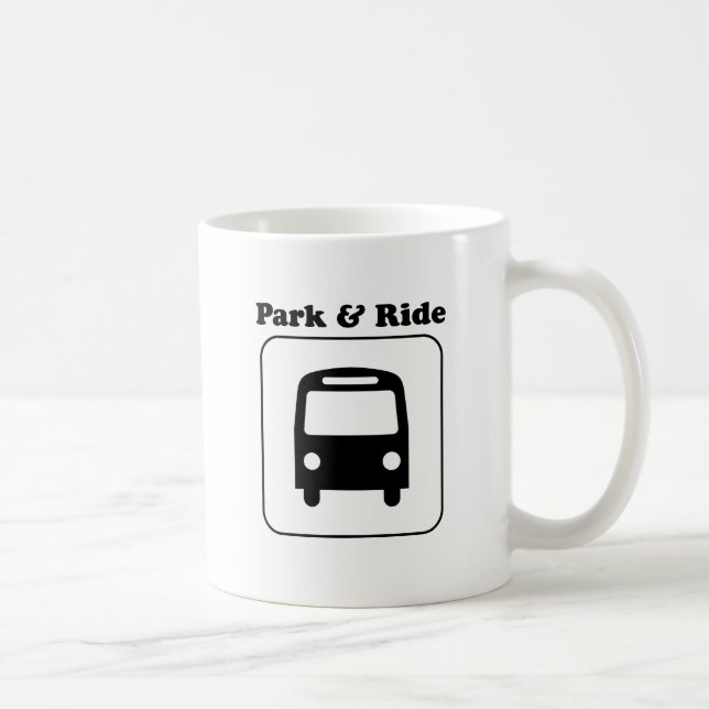Caneca De Café Estacione e ande (Direita)